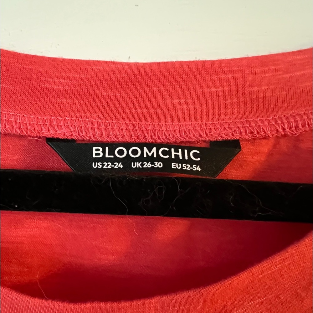 Bloom Chic Coral Eyelet Top - Picture 3 of 3